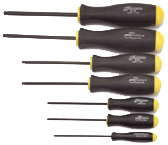 8 Piece - 2.0 - 10mm Screwdriver Style - Ball End Hex Driver Set with Ergo Handles - Americas Tooling