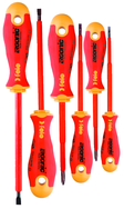 Bondhus Set of 6 Slotted & Phillips Tip Insulated Ergonic Screwdrivers. Impact-proof handle w/hanging hole. - Americas Tooling