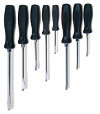 8 Piece - Screwdriver Set - Includes: #1 x 3; 2 x 4; 3 x 6 Phillips; 4"; 6"; 8" Slotted; 3"; 6" Electrician's Round - Americas Tooling