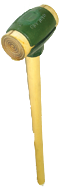 Rawhide Face Sledge Hammer -- 8 lb--36'' Hickory Handle--2-3/4'' Head Diameter - Americas Tooling