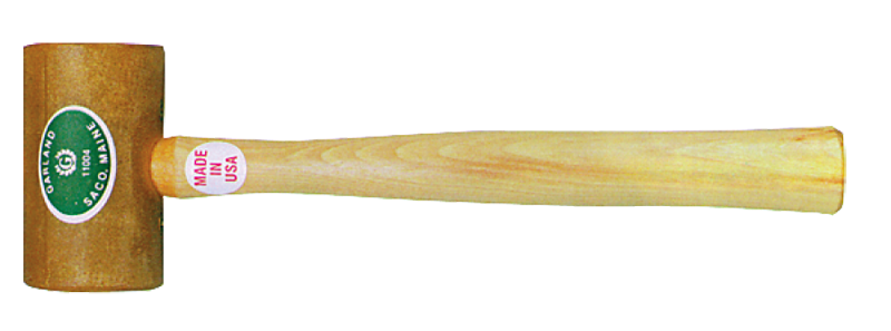 Garland Rawhide Mallet -- 11 oz; Hickory Handle; 2'' Head Diameter - Americas Tooling