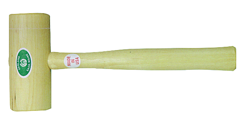 Garland Hardwood Mallet -- 19 oz; Hickory Handle; 2-1/2'' Head Diameter - Americas Tooling