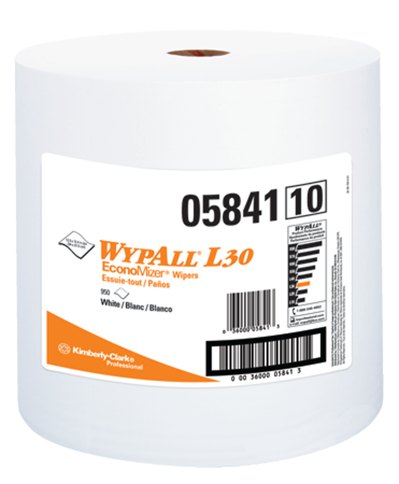 12.5 x 13.4'' - Package of 900 - WypAll L30 Jumbo Roll - Americas Tooling