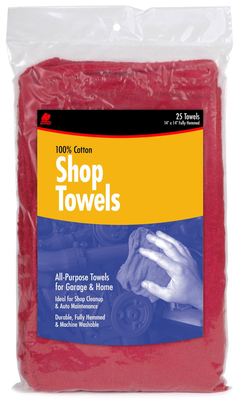 15 x 15'' - Package of 50 - Shop Towels - Americas Tooling