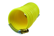 #N12-50A - 1/2 MPT x 50 Feet - Yellow Nylon - 1-Swivel x 1- Rigid Fitting(s) - Recoil Air Hose - Americas Tooling