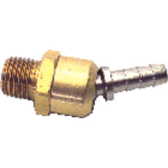 Model B0504BS–5/16″ Hose Inside Diameter–1/4″ MPT Thread - Thread Hose Barb Ball Swivel Fitting - Americas Tooling