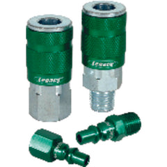 Model A71410B–1/4″ Body × 1/4″ NPT Female (1 piece) - Green ARO Coupler - Americas Tooling