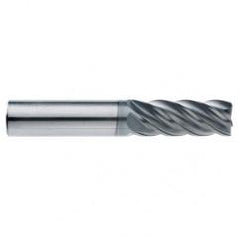 5/16" Dia. - 2-1/8" LOC - 4" OAL - .030 Radius 5 FL Carbide End Mill-AlCrN-X - Americas Tooling