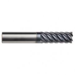 5/8" Dia. - 2-5/8" LOC - 5" OAL - 6 FL Carbide End Mill-AlTiN-x - Americas Tooling