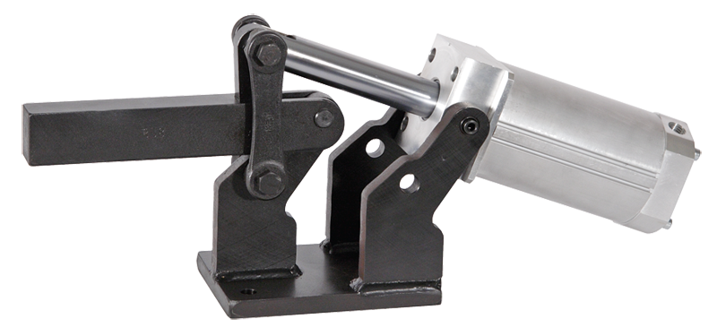 #858 Pneumatic Power Solid Style; 4000 lbs Holding Capacity - Toggle Clamp - Americas Tooling