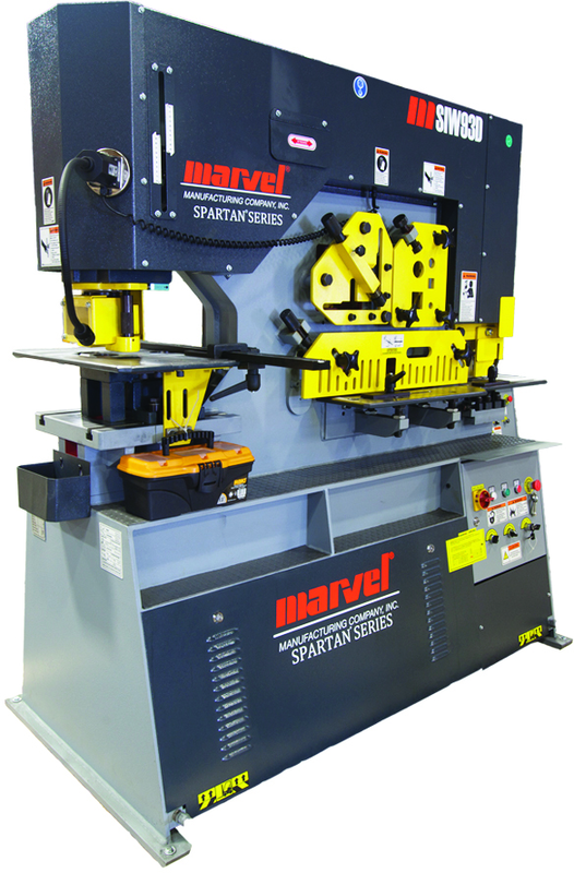 93 Ton - 14" Throat - 10HP, 440V, 3PH Motor Dual Cylinder Complete Integrated Ironworker - Americas Tooling