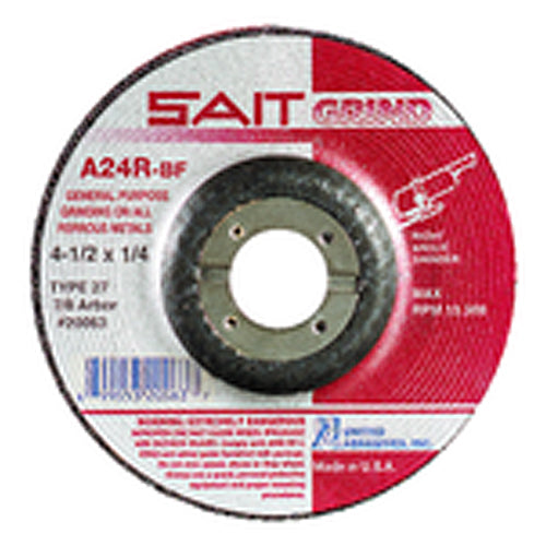 4″ × 1/8″ × 5/8″ - Aluminum Oxide A24R - Depressed Center Wheel - Americas Tooling