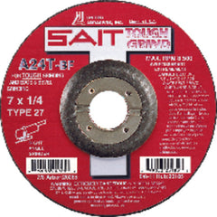 7″ × 1/4″ × 5/8″ 11 - Aluminum Oxide A24N - Depressed Center Wheel - Americas Tooling