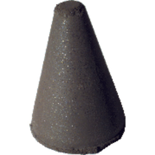 1 1/4″ × 7/8″-1/4″ × 1/4″ - Tapered Resin Bonded Rubber Cone (Medium Grit) - Americas Tooling