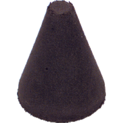 1 1/4″ × 1″-1/4″ × 1/4″ - Tapered Resin Bonded Rubber Cone (Fine Grit) - Americas Tooling