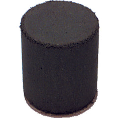 1″ × 7/8″ × 1/4″ - Cylinder Resin Bonded Rubber Cone (Medium Grit) - Americas Tooling