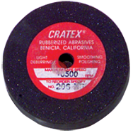 4 x 3/8 x 1/2'' - Resin Bonded Rubber Wheel (Coarse Grit) - Americas Tooling