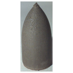 1 3/4″ × 7/8″ × 1/4″ - Bullet Resin Bonded Rubber Cone (Medium Grit) - Americas Tooling