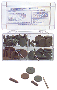 #777 Resin Bonded Rubber Kit - Introductory - Various Shapes - Equal Assortment Grit - Americas Tooling