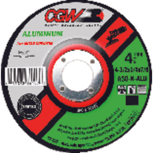 9″ × 1/4″ × 7/8″ - Aluminum Oxide A30-N-ALU - Depressed Center Wheel - Americas Tooling