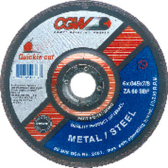 9″ × 1/16″ × 7/8″ - Aluminum Oxide 60 Grit Type 1 - Cut-Off Wheel - Americas Tooling