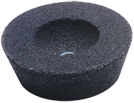 5/4 x 2 x 5/8-11'' - Aluminum Oxide 16 Grit Type 11 - Resin Cup Wheel - Americas Tooling