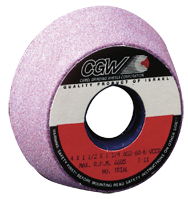 4/3 x 1-1/2 x 1-1/4" - Aluminum Oxide (PA) / 60K Type 11 - Tool & Cutter Grinding Wheel - Americas Tooling