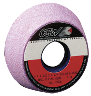 5/3-3/4 x 1-3/4 x 1-1/4" - Aluminum Oxide (PA) / 46I Type 11 - Tool & Cutter Grinding Wheel - Americas Tooling
