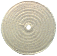 6 x 1/2 - 1'' (80 Ply) - Cotton Sewed Type Buffing Wheel - Americas Tooling