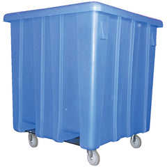 Bulk Container W/Casters Blue 51.5″ - Exact Industrial Supply