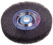 4-1/4" Diameter - 2" Arbor Hole - Crimped Steel Wire Straight Wheel - Americas Tooling