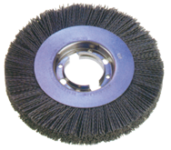 6" Diameter - 2" Arbor Hole - 120 SC Abrasive Nylon Straight Wheel - Americas Tooling