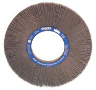 6" Diameter - 2" Arbor Hole - Rd Crimped Nylon Abrasive Straight Wheel - Americas Tooling