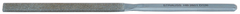 4'' Diamond Length - 8-1/2'' OAL (10.4 x 2.8mm) - Medium Grit - Equalling Diamond Heavy Duty File - Americas Tooling