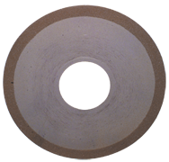 6 x 1 x 1-1/4'' - 1/8'' Abrasive Depth - 150 Grit - 3/8 Rim CBN Dish Wheel - Type D12A2 - Americas Tooling