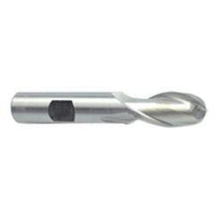 7/8'' Dia. - 4-1/4'' OAL - Uncoated HSS - Ball End SE EM - 2 FL - Americas Tooling