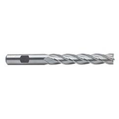 1 Dia. x 8-1/2 Overall Length 4-Flute Square End High Speed Steel SE End Mill-Round Shank-Center Cutting-Uncoated - Americas Tooling