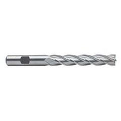 1 Dia. x 8-1/2 Overall Length 4-Flute Square End High Speed Steel SE End Mill-Round Shank-Center Cutting-Uncoated - Americas Tooling