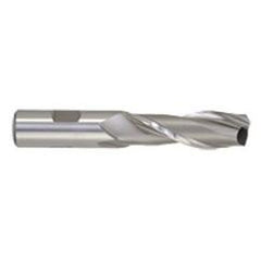 3/4 Dia. x 6-1/4 Overall Length 2-Flute Square End High Speed Steel SE End Mill-Round Shank-Center Cut-Uncoated - Americas Tooling