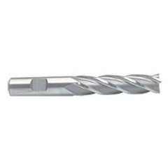 1/2 Dia. x 4 Overall Length 4-Flute Square End M-42 Cobalt SE End Mill-Round Shank-Center Cut-Uncoated - Americas Tooling