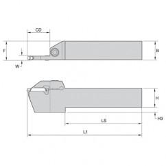 250214 WMT LH TOOLHOLDER 16 X 16 - Americas Tooling