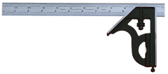 #11H-12-16R - 12'' - 16R Graduation - Regular Blade - 2 Piece Combination Square Set - Americas Tooling