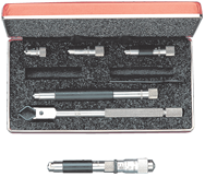 #823FZ - 1-1/2 - 32'' Measuring Range - .001 Graduation - Hardened & Ground Face - Tubular Inside Micrometer - Americas Tooling