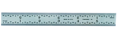 #C604RE-6 - 6" Long - 4R Graduation - 3/4'' Wide - Spring Tempered Chrome Scale - Americas Tooling