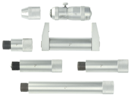 2 - 12'' Measuring Range - .001" Graduation - Hardened & Ground Face - Tubular Inside Micrometer Set - Americas Tooling