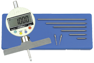 0 - 22" Measuring Range (.0005" / .01mm Res.) - Electronic Depth Gage - Americas Tooling