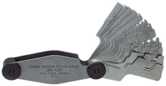 #615-6326 - 16 Leaves - Inch Pitch - Acme Screw Thread Gage - Americas Tooling