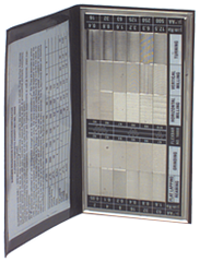 #16008 - 30 Specimans for Checking Varied Roughness Results - Microfinish Surface Comparator - Americas Tooling