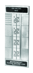 #16015 - 8 Specimans for Checking Horizontal Milling Roughness Results - Microinch Comparator Plate - Americas Tooling