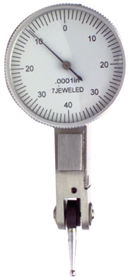 .008 Range - .0001 Graduation - Horizontal Dial Test Indicator - Americas Tooling